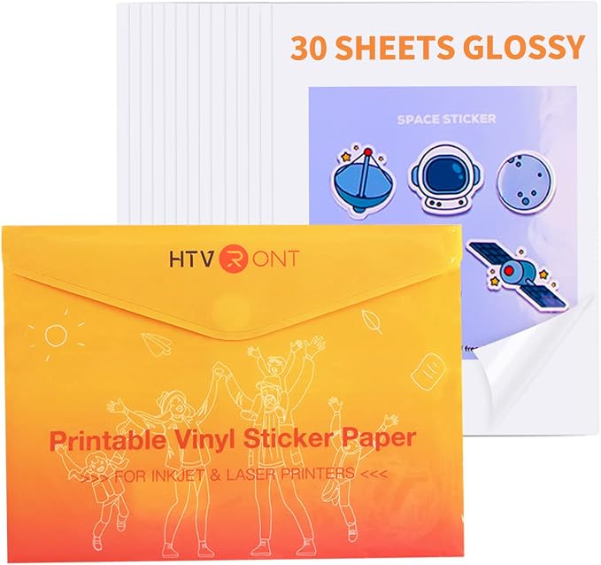 HTVRONT Printable Vinyl Sticker Paper