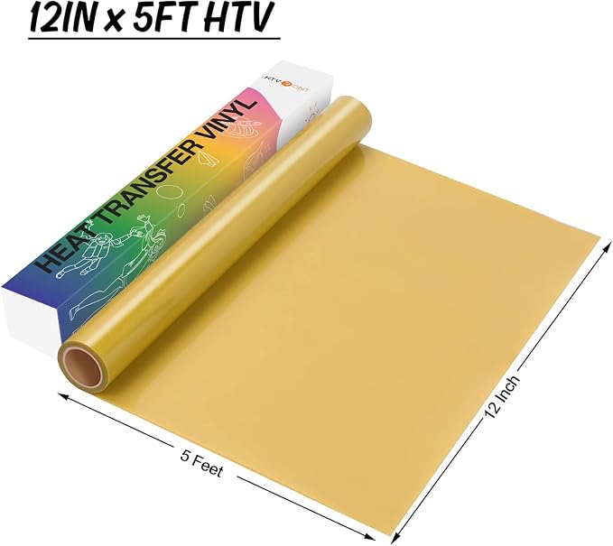 HTVRONT HTV Vinyl Rolls Heat Transfer Vinyl, HTV Vinyl