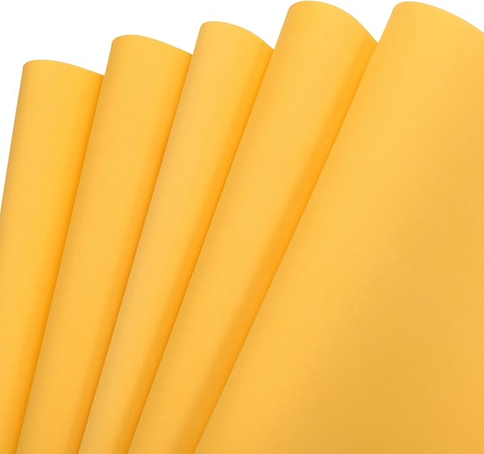 MECCANIXITY EVA Foam Sheets Gold Tone 19.7 Inch x 17.7 Inch 0.8mm Thick Crafts