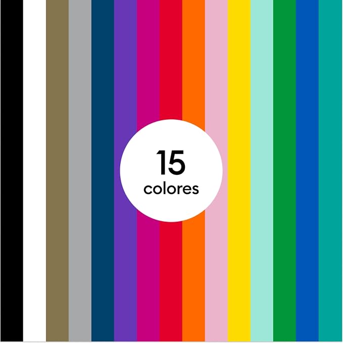 Cricut Matless Permanent Vinyl, Colorful Sampler – 13 in x 12 in