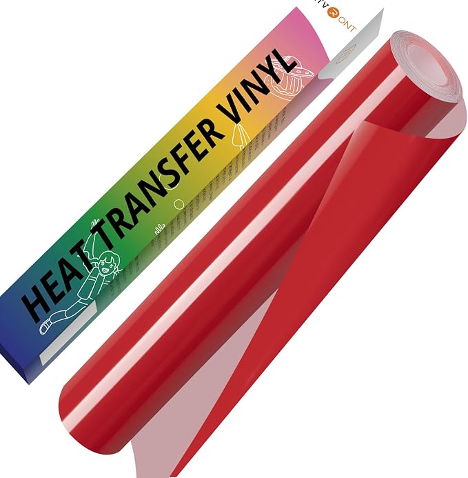 HTVRONT Red HTV Vinyl Roll