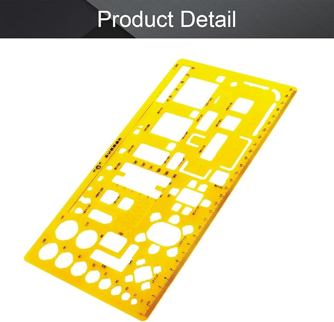 Utoolmart Architect Interior Design Geometric Drafting Drawing Template Ruler