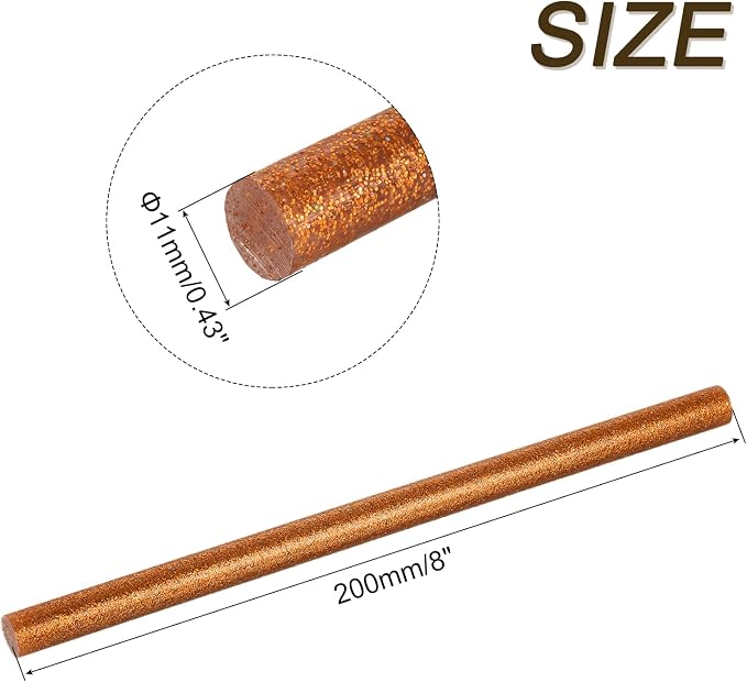 uxcell 30pcs Full Size Hot Glue Gun Sticks 8-inch x 0.43-inch High Sticky Large