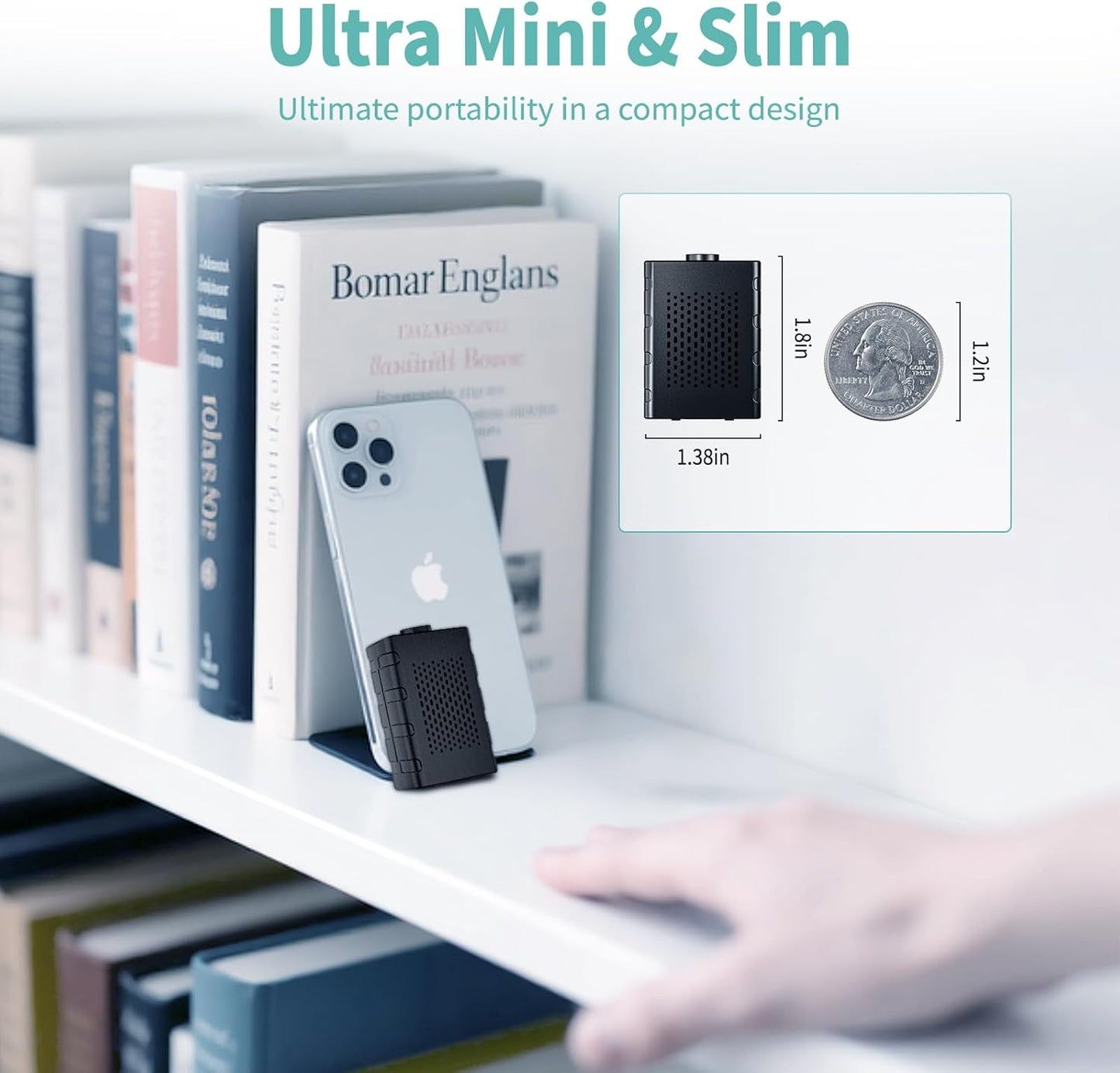 Security Camera, Nanny Cam Hidden Camera for Home | Smart Indoor Security Camera with Free Cloud & SD Storage, WiFi or No WiFi Cam for Baby/Pet/Nanny Monitoring, Portable Design