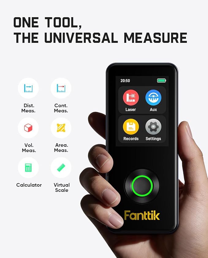 Fanttik Neo A11 Pro Laser Measure, Bubble Level