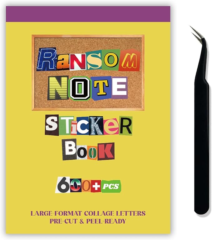 Retro Alphabet Letter Stickers Book