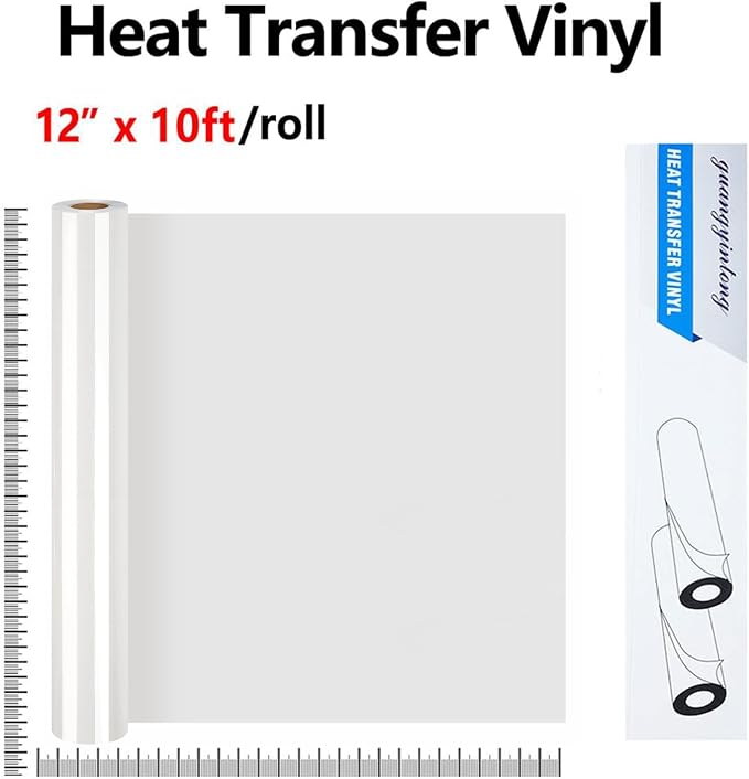 guangyintong Heat Transfer Vinyl Lucency HTV Rolls, Matte Surface HTV Vinyl
