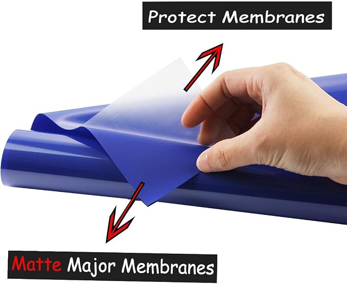 guangyintong Heat Transfer Vinyl Blue HTV Rolls, Matte Surface PVC Material