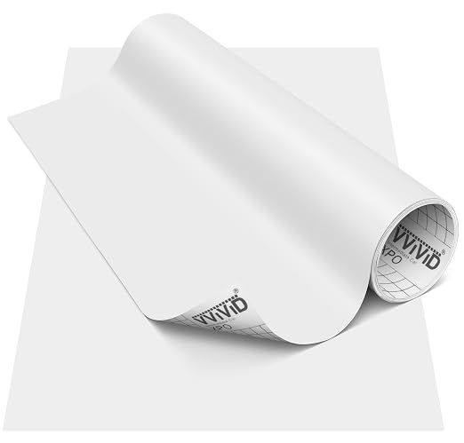 VViViD DECO65 Matte Pastel Light Grey Permanent Adhesive Craft Vinyl