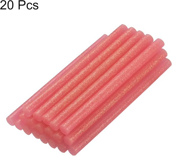 uxcell 20pcs Hot Glue Sticks for Glue Gun 7mm/0.27-inch x 8-inch Mini Hot Melt