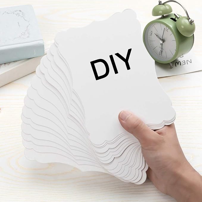 50 Pack Blank Kraft Greeting Cards, 5x7IN | Thick Cardstock Paper,