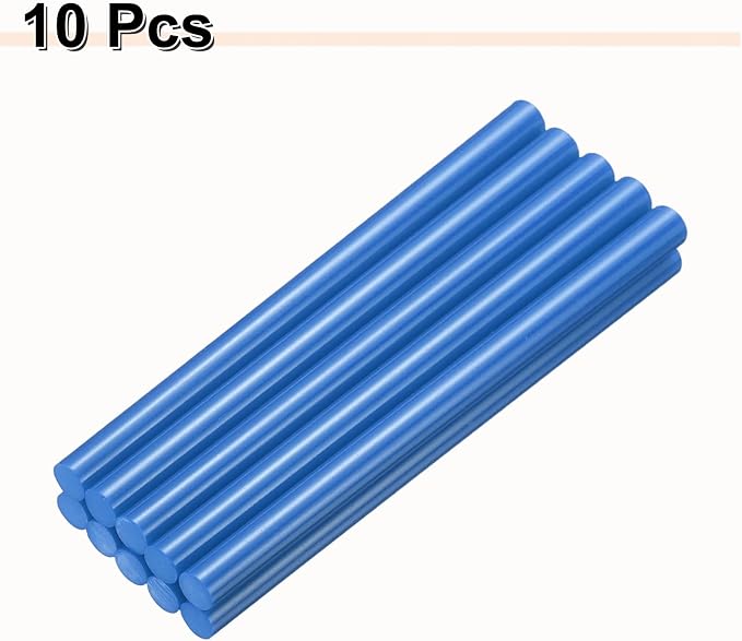 HARFINGTON 10pcs Hot Glue Sticks 0.43" Dia x 7.87" Long EVA Mini Hot Melt