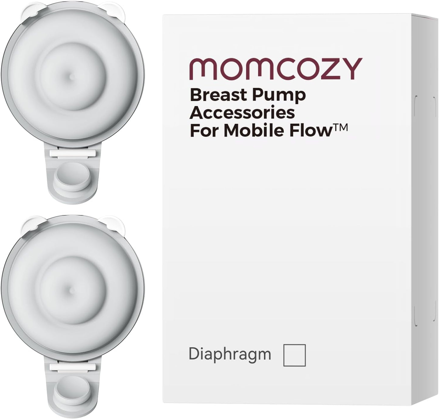 Momcozy Original Replacement Accessories for Upgraded Mobile Flow | Upgraded M9,Original Upgraded M9 Breastfeeding Parts,Double-Layed Diaphragm,2 Pack