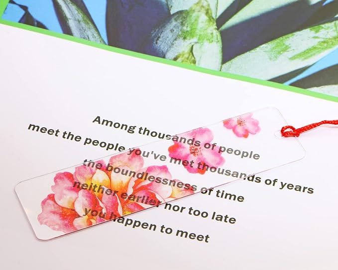 Blank Clear Bookmakrs Penta Angel 20Pcs Plastic Craft Transparent Acrylic