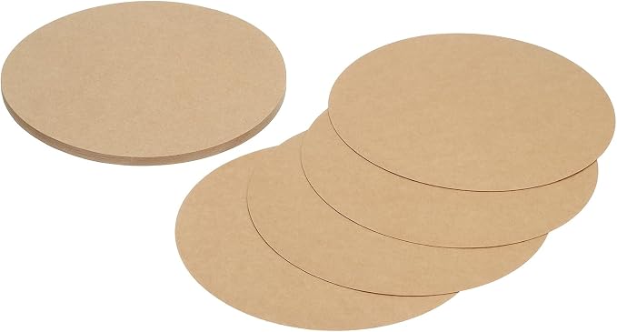 MECCANIXITY 24 Pcs Circle Card Stock, 7.9 Inch Round Cutouts Paper Thick