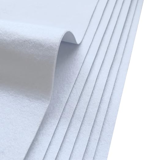 Jtnohx Self Adhesive Felt Sheets, 12 Pieces Felt Fabric