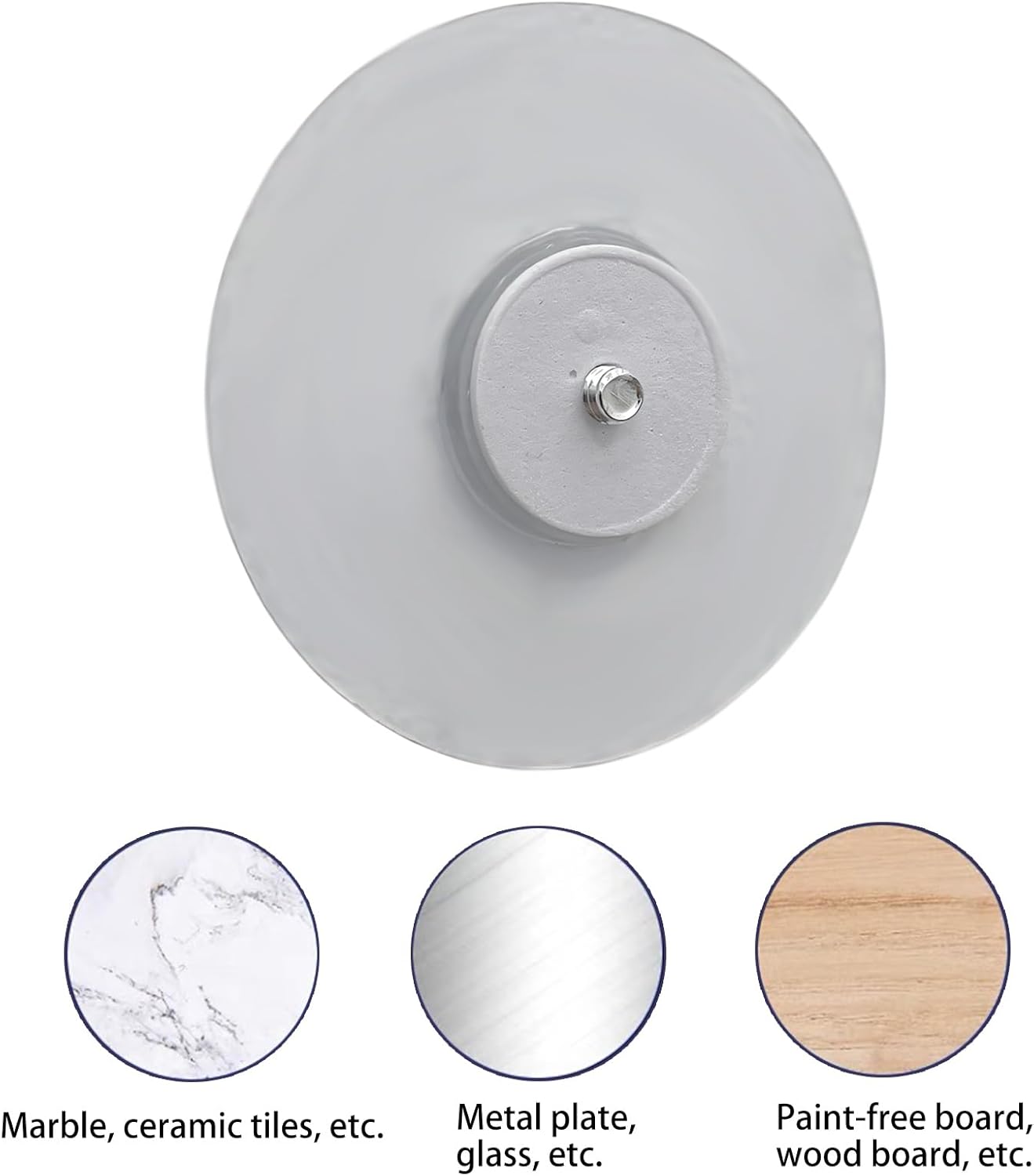 Baby Monitor Wall-Mounted Bracket for Battery-Powered Security Cameras, with Standard 1/4" Threaded Connection, Wall Sticker Installation White (Wall Stickers+Gimbal)