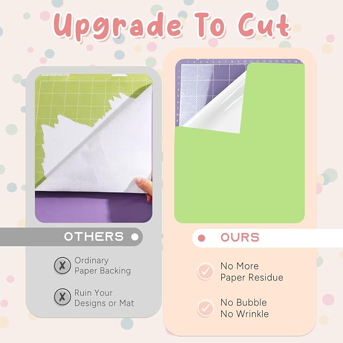 Tintnut Boho Permanent Vinyl 8 Sheets 12''x10'' Lime Green Adhesive Vinyl |