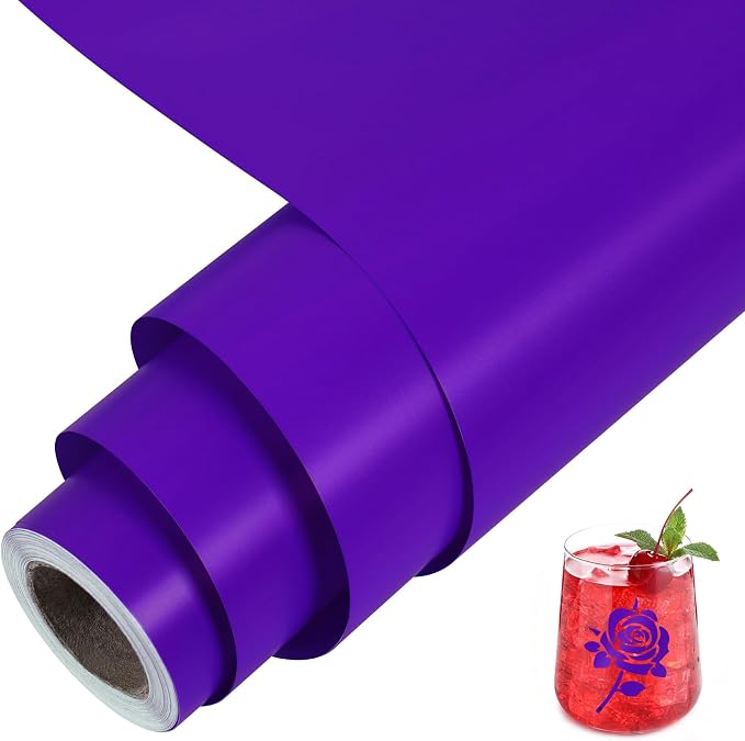 TORC Purple Permanent Vinyl 12" x 14 FT Matte Purple Adhesive Vinyl Roll