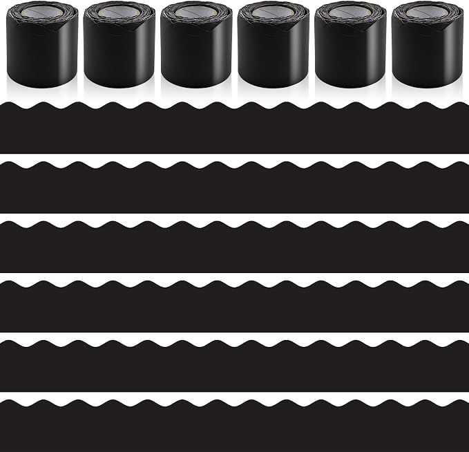 6 Rolls 196.8 Ft Bulletin Board Borders