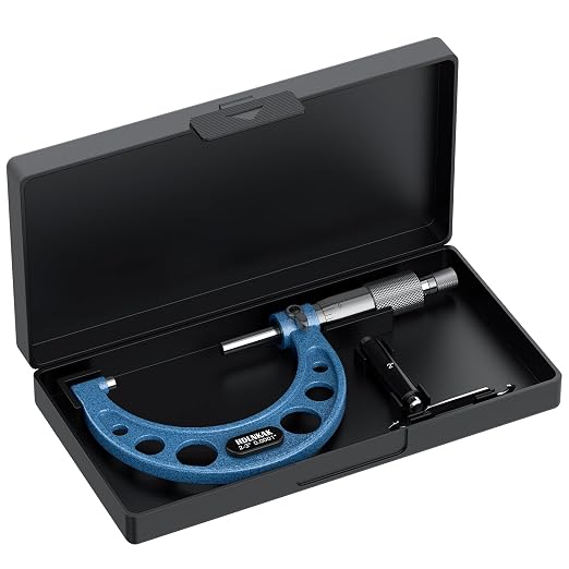 HDLNKAK Outside Micrometer Set, 2-3" Machinist Micrometer, 0.0001" Graduation