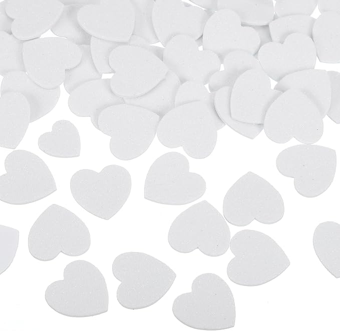 MECCANIXITY 180Pcs Glitter Foam Stickers 1 Inch Self-Adhesive Sparkly