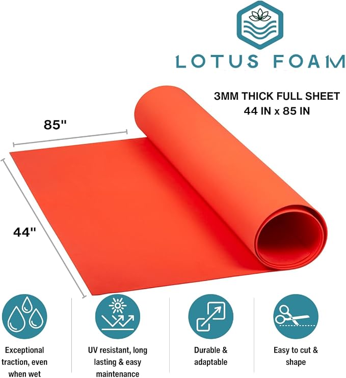 LotusFoam EVA Foam Sheet 3mm – 44"x 85" Craft Foam