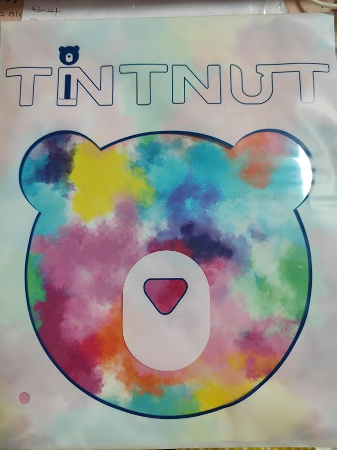 Tintnut Rainbow Tie Dye Heat Transfer Vinyl, easy cut & weed, stretch washable