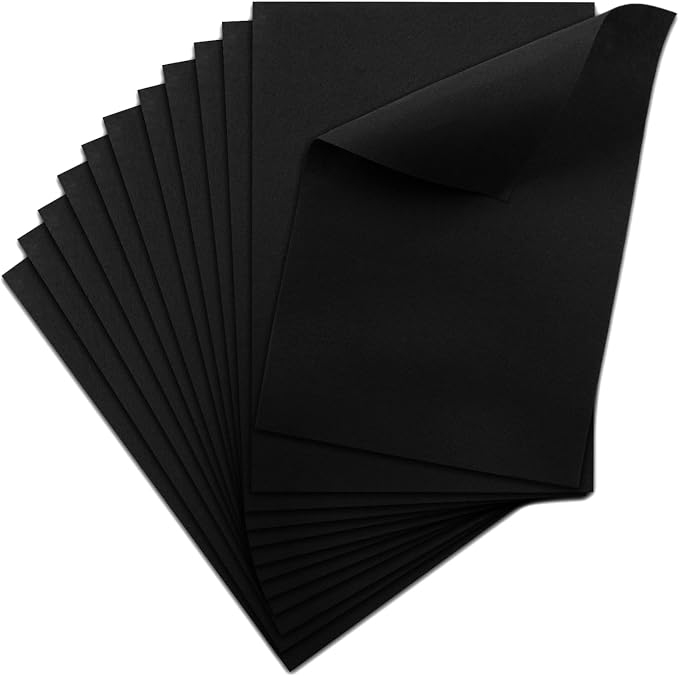 12 Pcs Felt Sheets, 7x11 Inch Stiff Felt