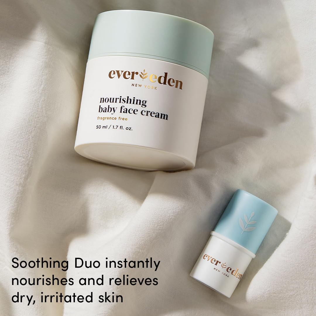 Evereden Nourishing Baby Face Cream 1.7 oz. | Non-Toxic and Fragrance-Free Face Lotion | Rich, Non-Greasy Baby Moisturizing Cream | Face Moisturizer with Clean Ingredients