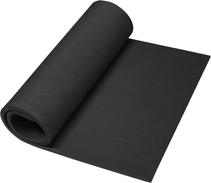 39"x15" EVA Foam Roll, 86 kg/m3 High Density 10MM Thick Foam Sheets, Flexible &