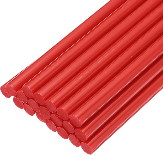 uxcell 20pcs Hot Glue Sticks for Glue Gun 7mm/0.28-inch x 8-inch Mini Hot Melt