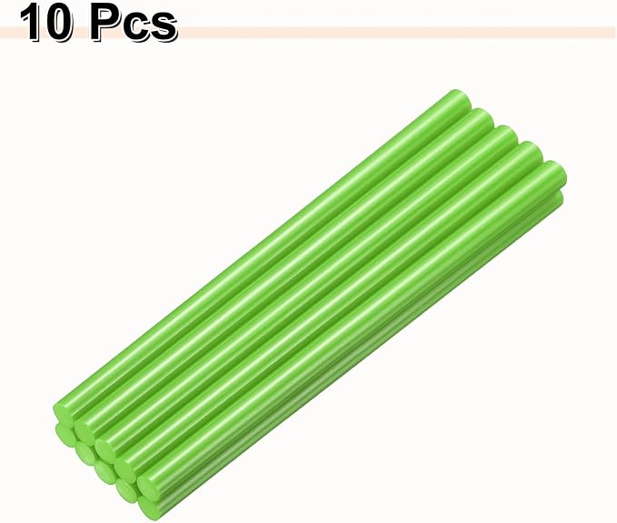 HARFINGTON 10pcs Hot Glue Sticks 0.43" Dia x 9.84" Long EVA Mini Hot Melt