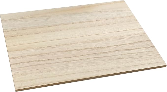 6 Pack MDF Wood Boards 11"x14"-1/4th inch Thick Wooden Planks, Double Sided