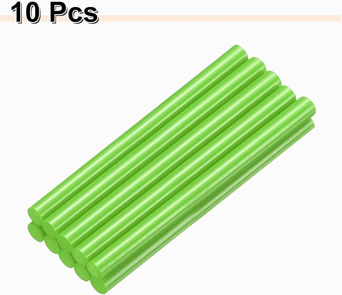 HARFINGTON 10pcs Hot Glue Sticks 0.43" Dia x 5.91" Long EVA Mini Hot Melt