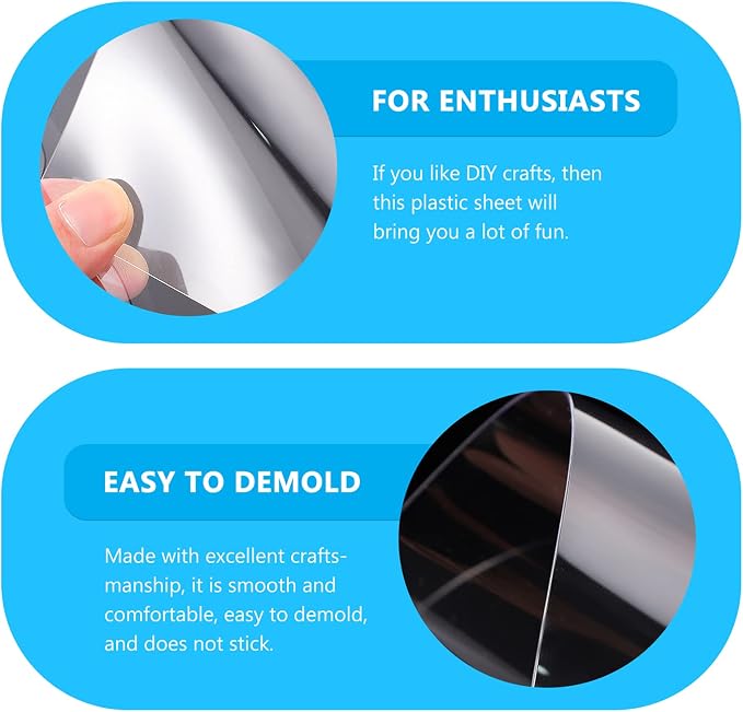 jojofuny 10pcs DIY Crystal Glue Material Epoxy Resin Sheet Jewelry Making