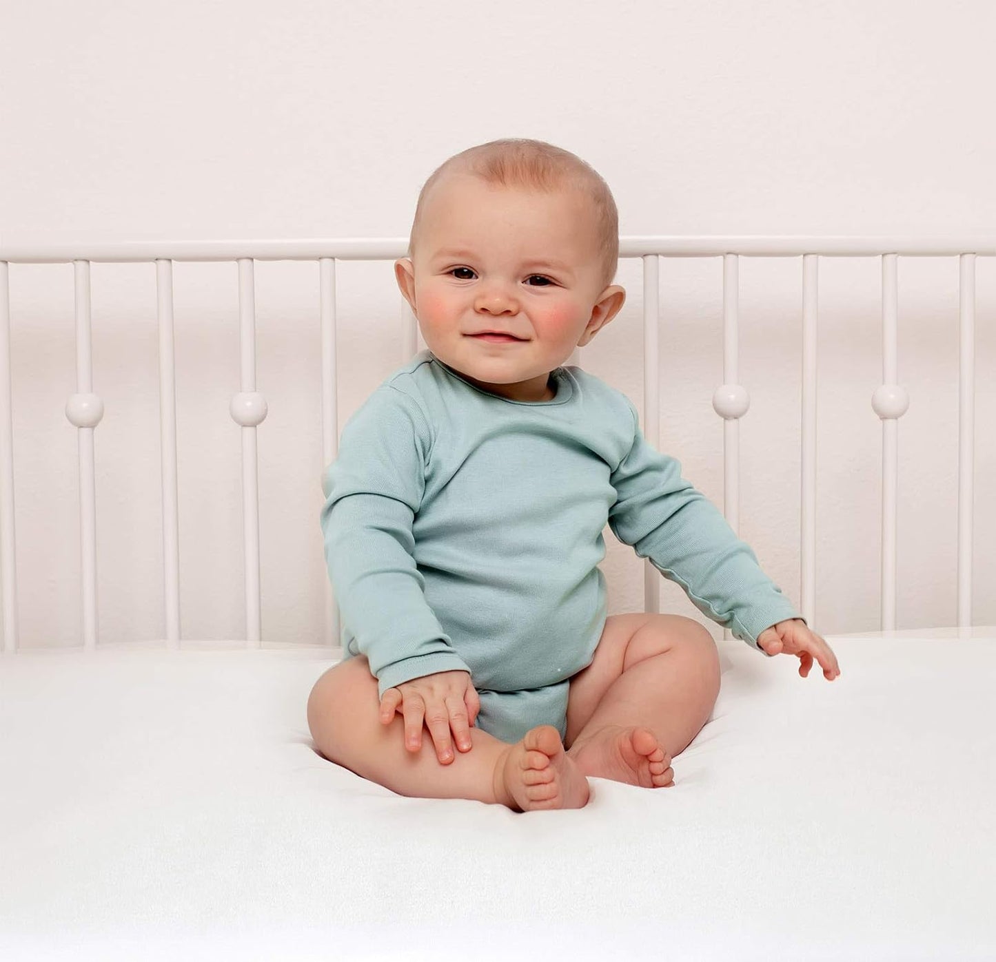 Crib Fitted Sheet by Pure Bamboo, Genuine 100% Organic Viscose Derived from Bamboo, Luxuriously Soft, Ultimate Cooling, Fits Standard Size Crib Mattress (Purple)