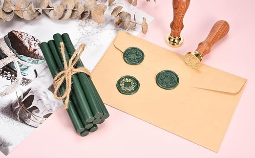 Yoption Wax Seal Kit, Christmas Wreath Wax Seal Stamp, Wedding Invitations