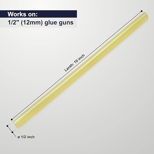 ASA Hot Glue Sticks 7/16” x 10” Full Size Bulk Glue Gun Refills