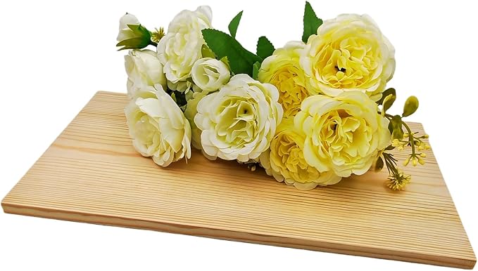 2PCS Rectangle Wood Boards Unfinished Wood Blocks
