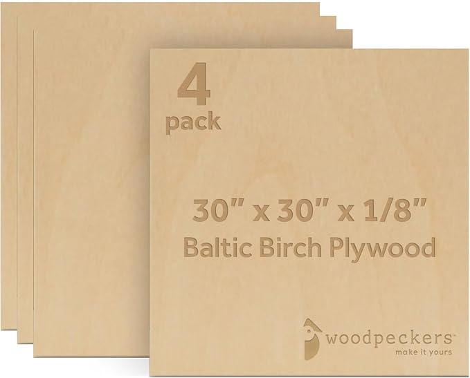 Baltic Birch Plywood 3 mm, 1/8 Inch Craft Wood, B/BB Grade, Stronger Than