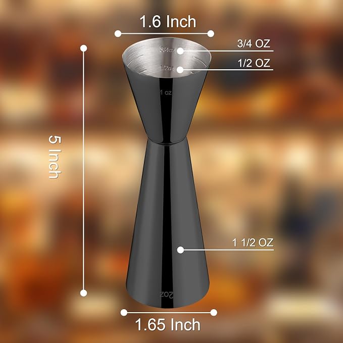 Briout Jigger for Bartending, Double Cocktail Jigger Japanese Premium 304 Food