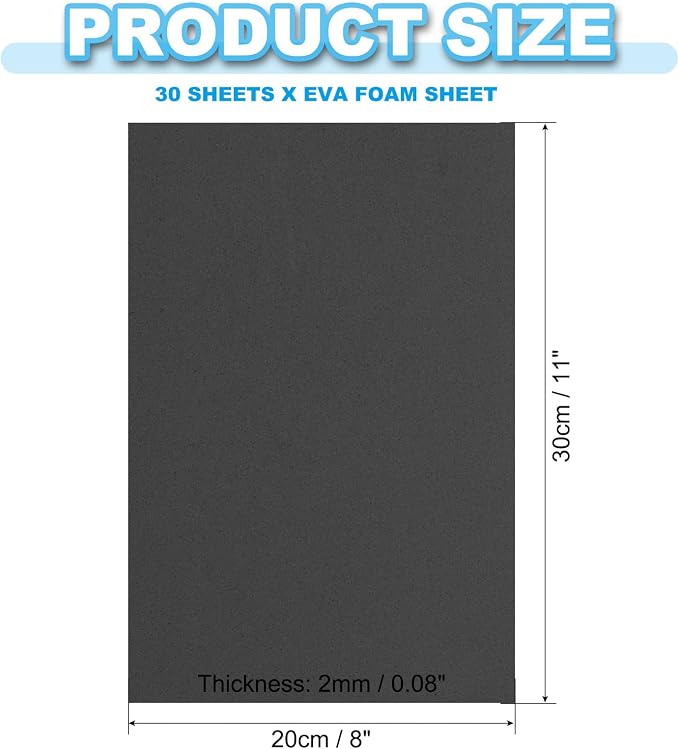 PATIKIL 30 Pack EVA Foam Sheets