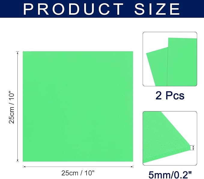 MECCANIXITY Foam Sheets Crafts 10x10 Inch 5mm EVA Craft Foam Paper Foam Sheets