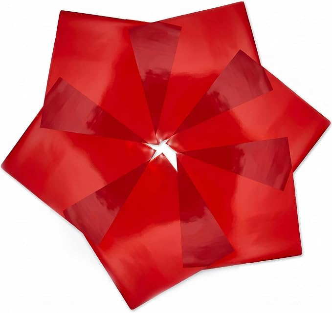 FIESTA WRAPS Red Cellophane Sheets 150-Pack