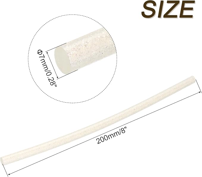 uxcell 30pcs 7mm x 200mm Mini Hot Glue Sticks