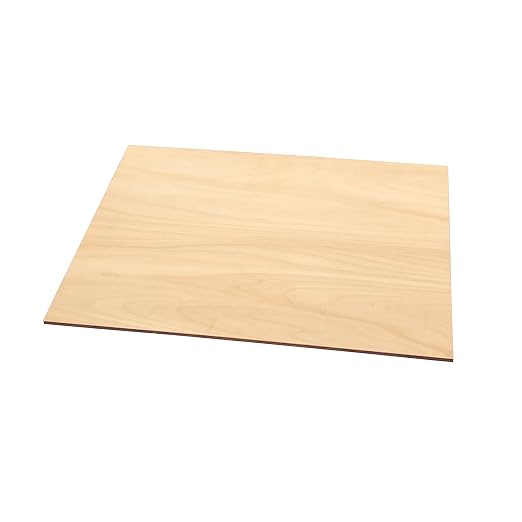 5 Pack Unfinished Basswood Sheet 12x16x3/16 Inch Thick Plywood Board Wooden