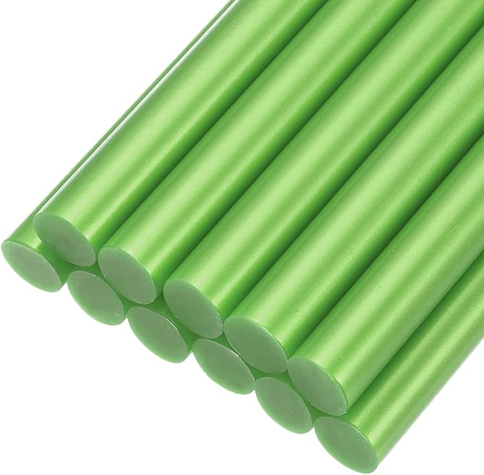 uxcell Mini Hot Glue Sticks for Glue Gun 11mm x 100mm Mint Green 12pcs