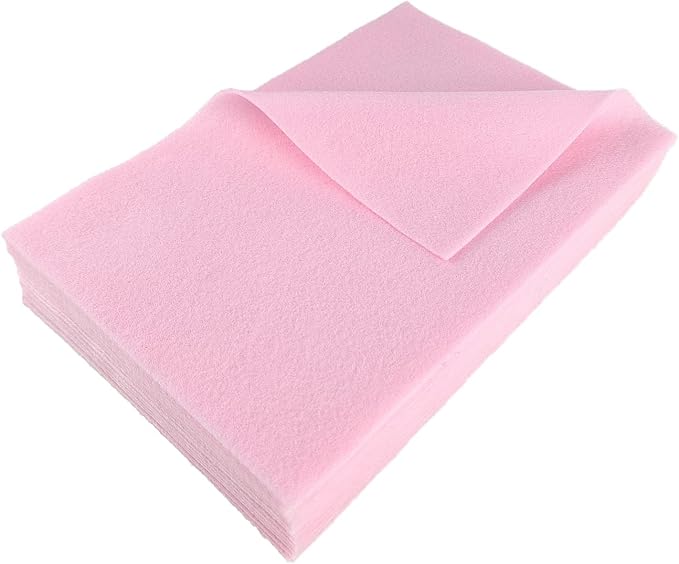 Jtnohx Color Felt, Soft Felt Sheets, 1.4mm Thick 8"x12" Handicraft Felt Fabrics