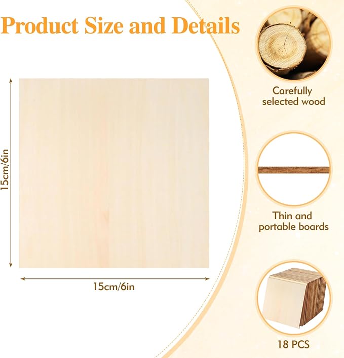 Balsa Wood Sheets, Handcrafted Decor